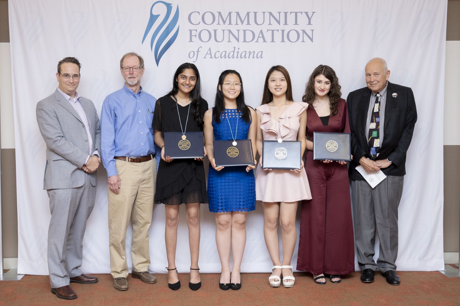 Professor Hunter, Dr. Ronald Spencer, Ashini Modi, Catherine Kung, Yewon Lee, Trilby Hill, ENA Program Founder Ed Hunter